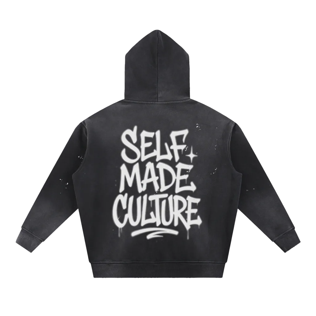 Heavyweight "Self Made" Hoodie